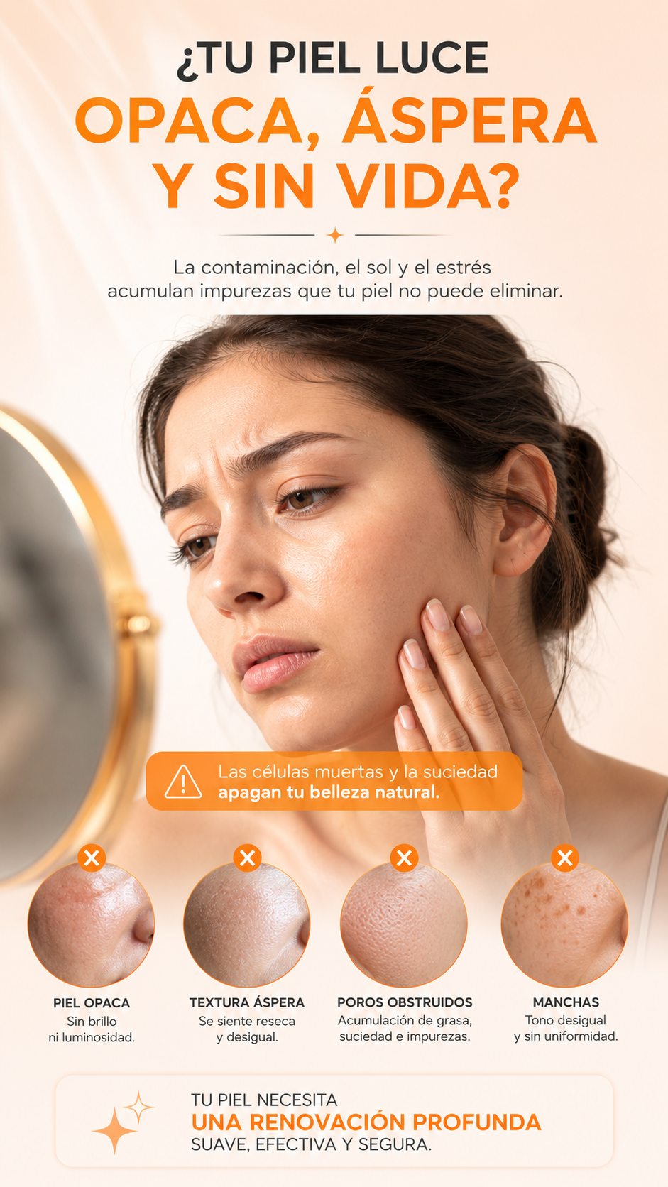 Orange Exfoliating Gel - Gmeelan | Exfoliación Suave para una Piel Más Lisa y Radiante