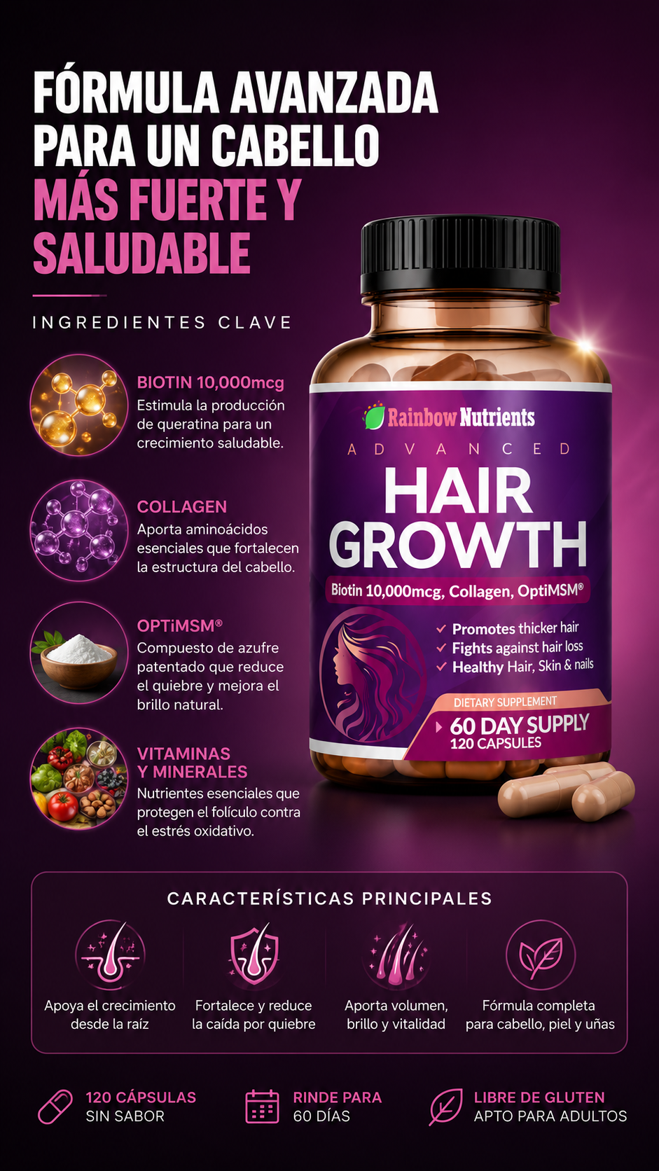 Hair Growth – Rainbow Nutrients