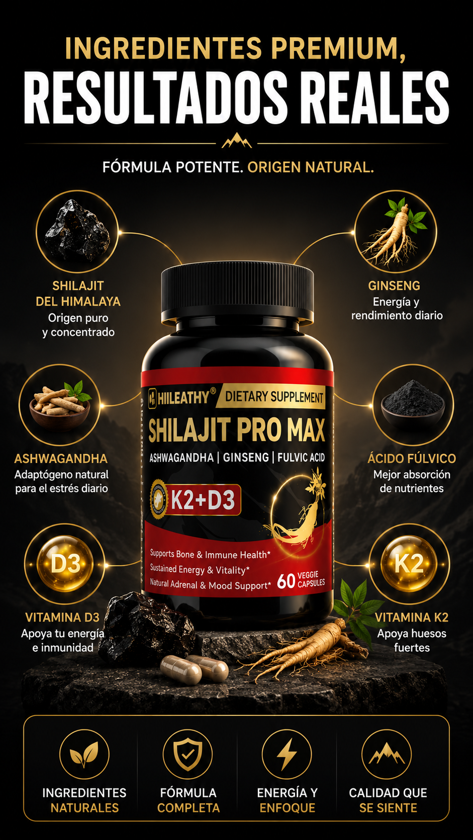 Shilajit Pro Max - Hiileathy