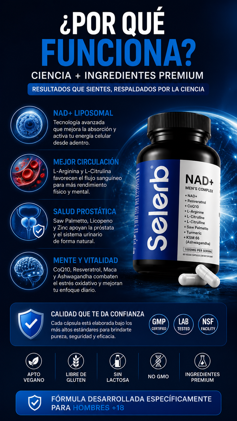 Selerb Nad+ Men S Complex