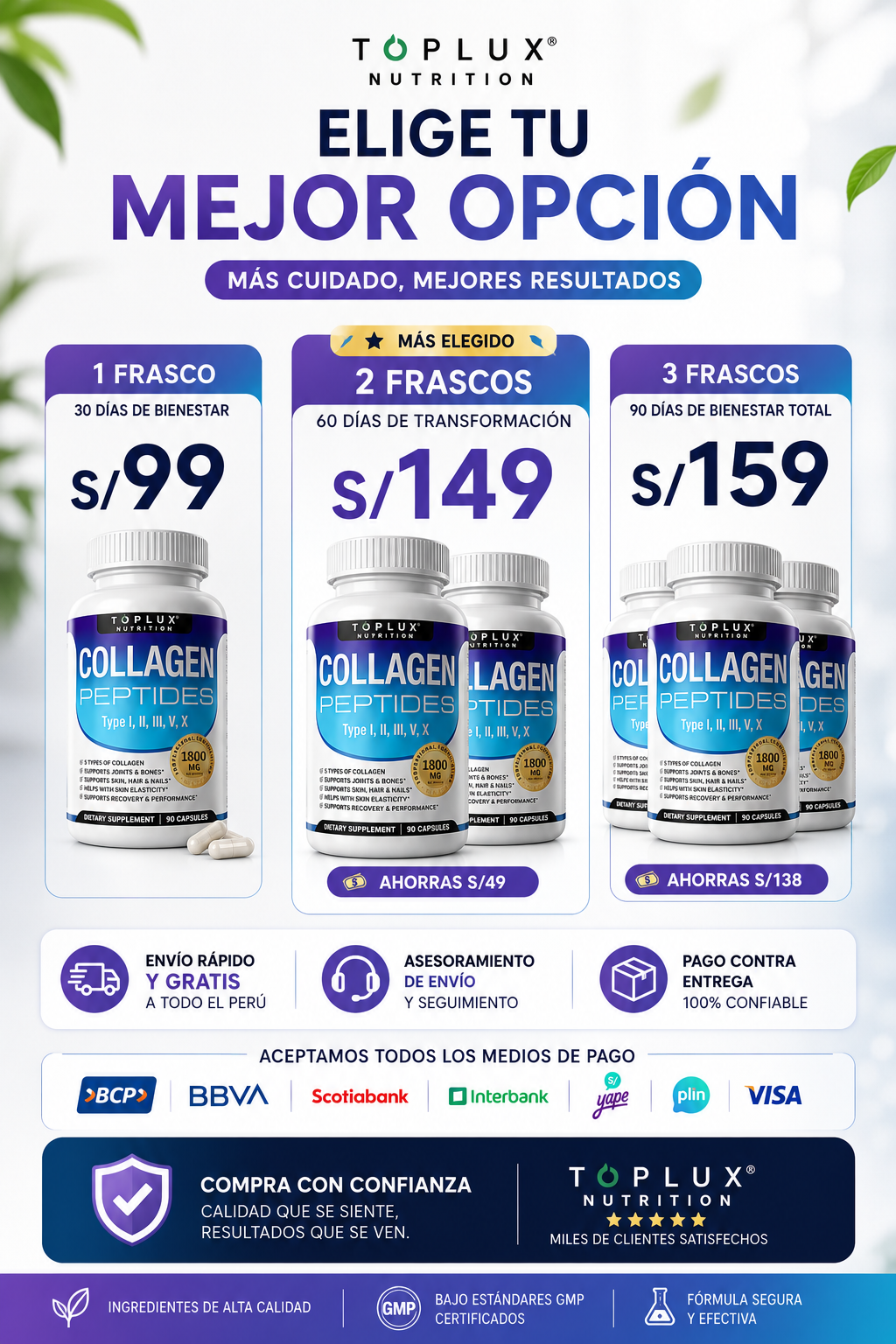 Collagen Peptides - Toplux