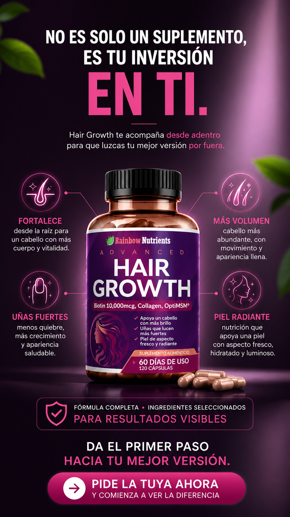 Advanced Hair Growth – Rainbow Nutrients