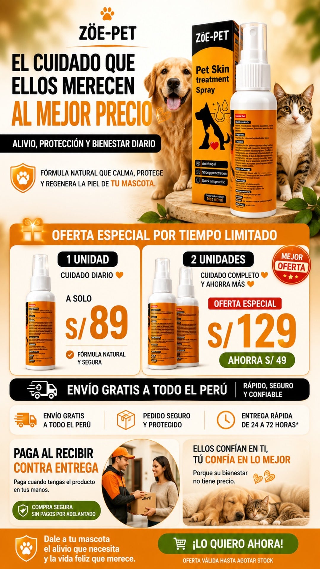 Pet Skin Spray Treatment